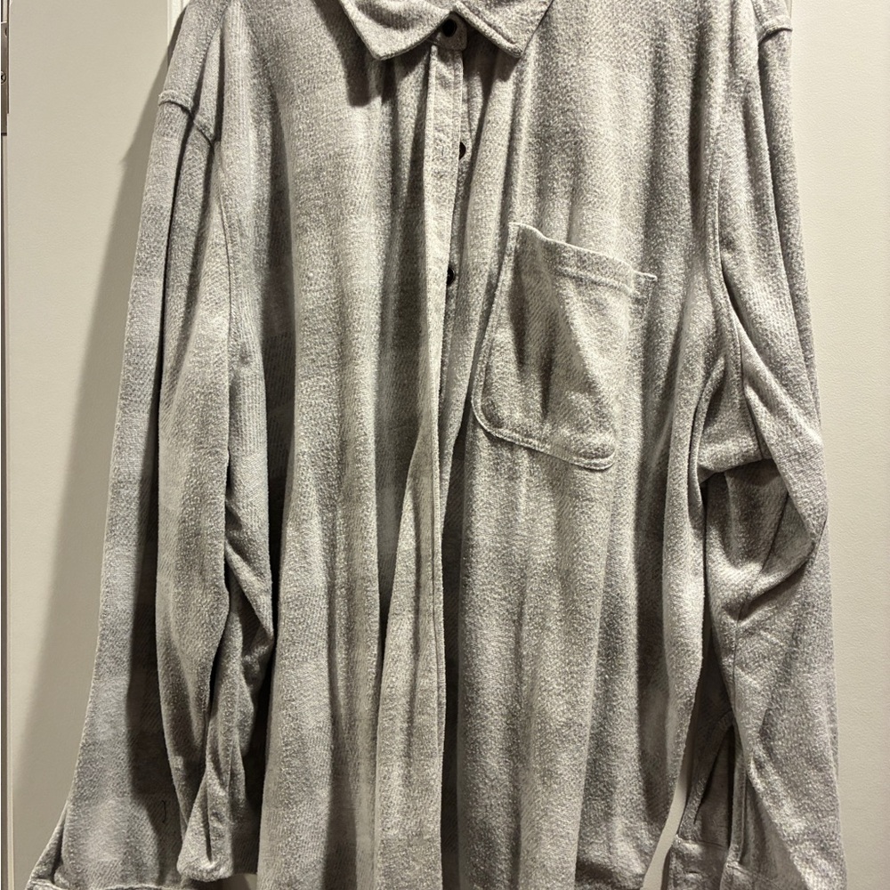 Maurices Gray Button-Up Jacket
